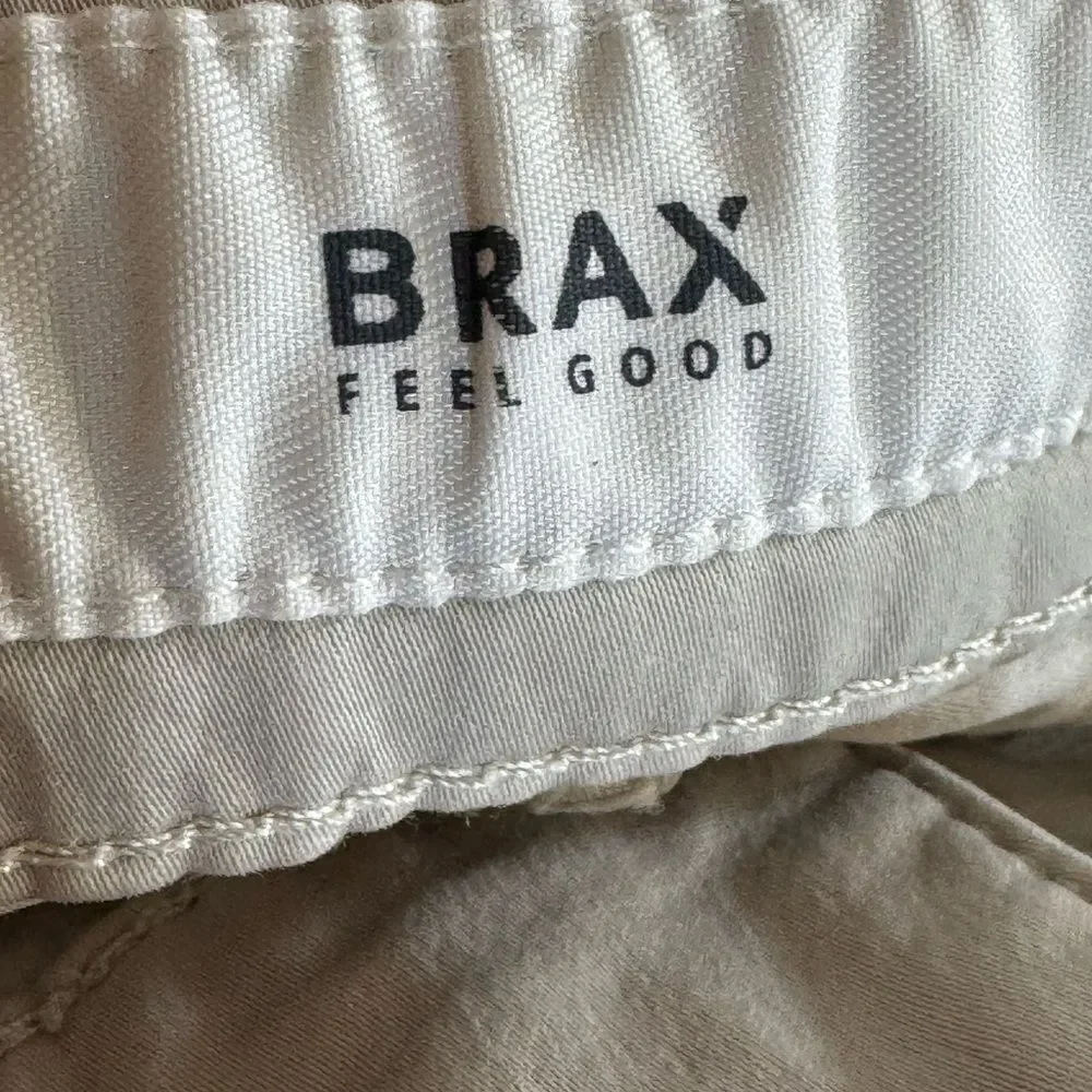 Brax Shorts Mens Size 36‎ Feel Good Regular Fit Ultra Light Bozen Beige 9 inch
